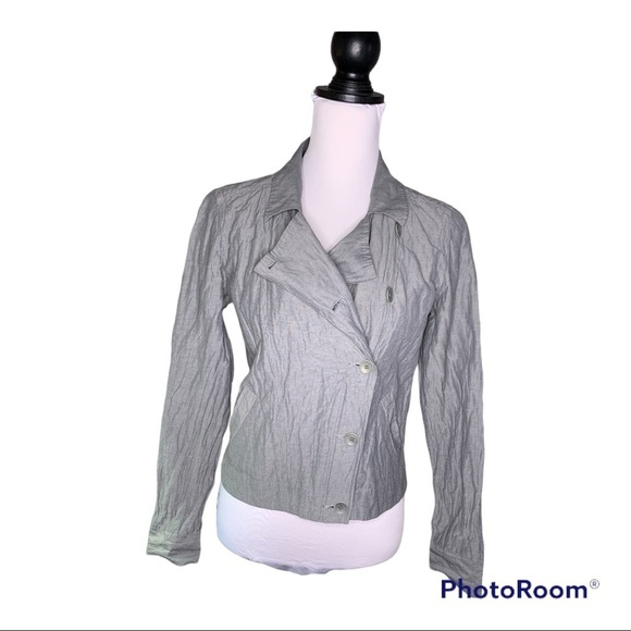 Eileen Fisher Asymmetric zip jacket size S petite - Picture 1 of 4